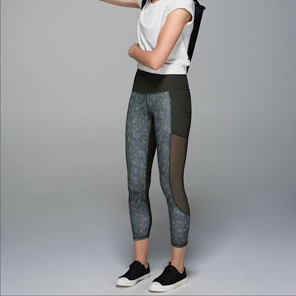 Lululemon Palm print mesh pants